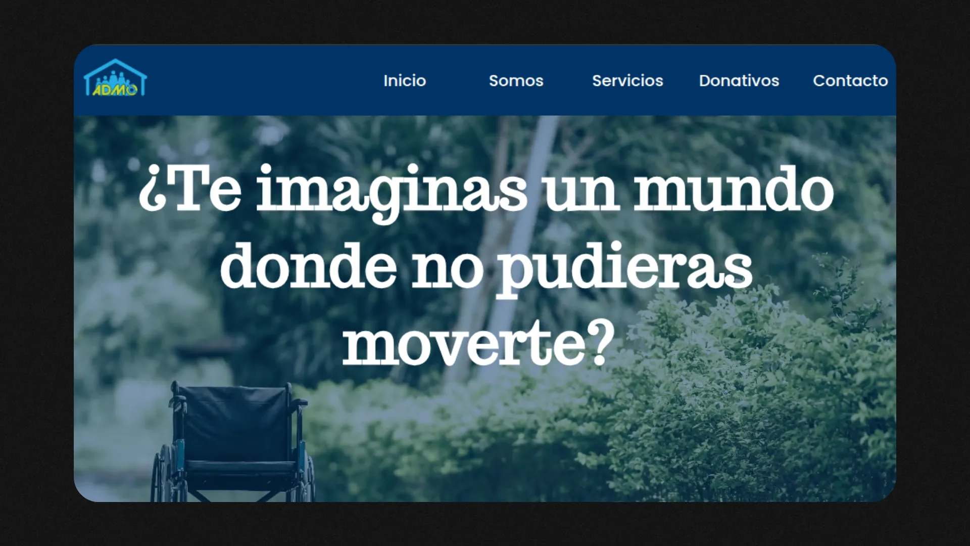 ADMO - landing page